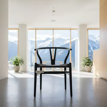 Аренда Стул Wishbone черный в Rixos Krasnaya Polyana — ART SPACE