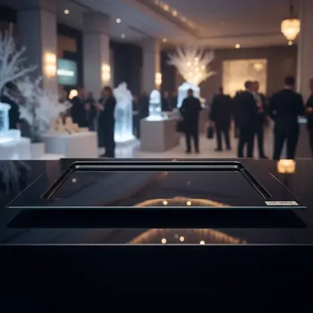 Аренда Поднос прямоугольный Zeiher 80х21 см чёрное стекло в Grand Karat Sochi — ART SPACE