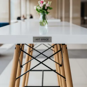 Аренда Стол барный белый Eames New 120х60х106 см в отеле «Звездный» — ART SPACE