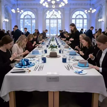 Аренда Мастер класс по росписи головных уборов в санатории «Металлург» — ART SPACE