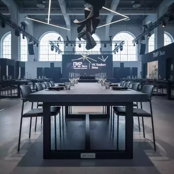 Аренда Стол обеденный Джули графит в VK Stadium Sirius — ART SPACE