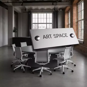 Аренда Комплект DECO 8 с круглым столом серый в лофте «Студия 21» — ART SPACE