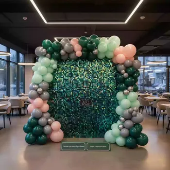 Аренда Фотозона из шаров и пайеток в ресторане «Баран-Рапан» — ART SPACE