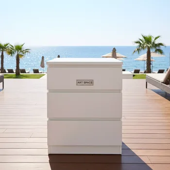 Аренда Тумба White 3 ящика на пляже «Ривьера» — ART SPACE