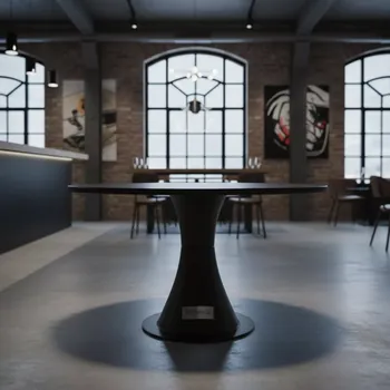 Аренда Стол Tulip Black D 100 в ресторане «Brunello» — ART SPACE