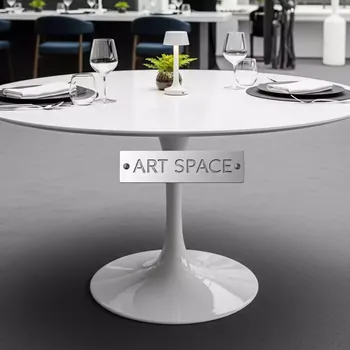 Аренда Стол Tulip D 100 мм белый в ресторане «D.O.M» — ART SPACE