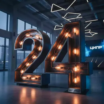 Аренда Цифры с лампами 1 метр в Pullman Sochi Centre — ART SPACE