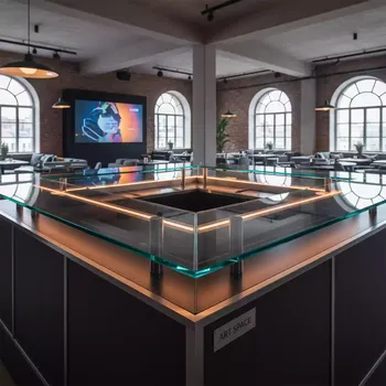 Аренда Столешница Break Corner Top стеклянная в ресторане «Магеллан» — ART SPACE