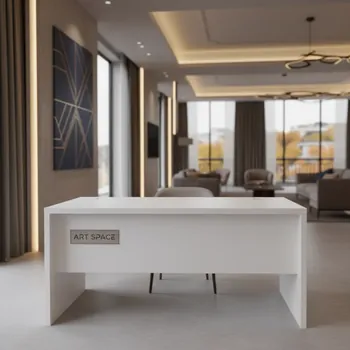 Аренда Стол компактный правый белый 140х120 см в Rodina Grand Hotel & SPA — ART SPACE