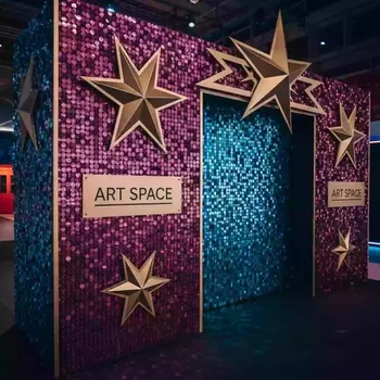 Аренда Фотозона с пайетками и звездами в Red Arena — ART SPACE