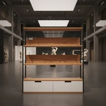 Аренда Стеллаж лофт Нила 2 белых ящика массив в Gamma Sirius — ART SPACE