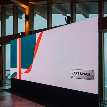 Аренда Фотозона светодиодная прямая 400х250 см на площадке Rosa Peak (2320м) — ART SPACE