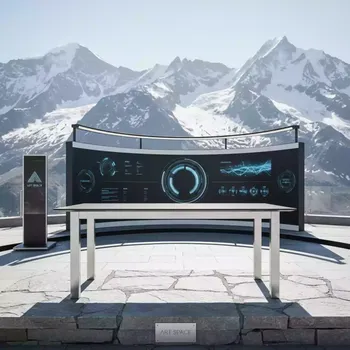 Аренда Стол пластиковый Mango Alu на площадке Rosa Peak (2320м) — ART SPACE