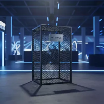 Аренда Колонна из черной сетки H 100 в Керлинговом центре «Ледяной куб» — ART SPACE
