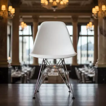 Аренда Стул Eames Metal белый в ресторане «La Terrazza» — ART SPACE