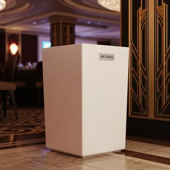 Аренда Кашпо для цветов Prosperplast Coubi Square High кремовый 30,19 л в казино «Сочи» — ART SPACE