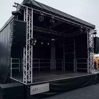 Аренда Сцена односкатная 8х6 черная в Alpha Sirius — ART SPACE