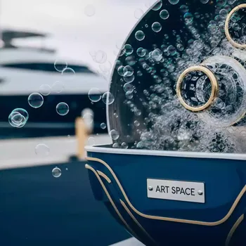 Аренда Генератор мыльных пузырей Giglio Moroder на VIP теплоходе (Морпорт Сочи) — ART SPACE
