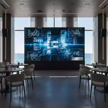 Аренда Светодиодный LED экран 4х2,5 м в ресторане «D.O.M» — ART SPACE