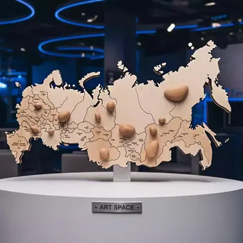 Аренда Элемент декоративный игровой Карта России средняя в Gamma Sirius — ART SPACE