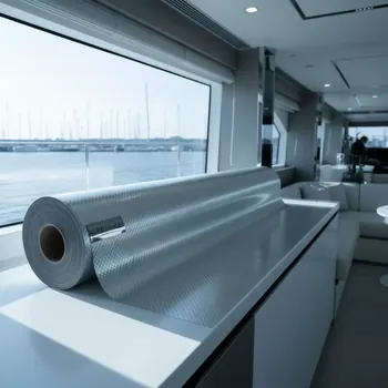 Аренда Пленка для термопереноса на ткань Hotmark Silver Carbon 5 м на VIP-яхте (Имеретинский порт) — ART SPACE