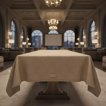 Аренда Скатерть прямоугольная бежевая жаккард в Cosmos Sochi Hotel — ART SPACE