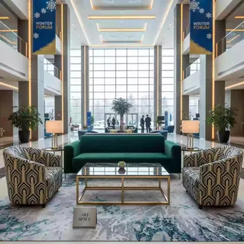 Аренда Лаунж зона Royal Family BROOKLYN диван стол кресла в Radisson Blu Resort & Congress Centre — ART SPACE