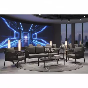 Аренда Комплект мебели плетеной AFM 370A Dark Grey в VK Stadium Sirius — ART SPACE