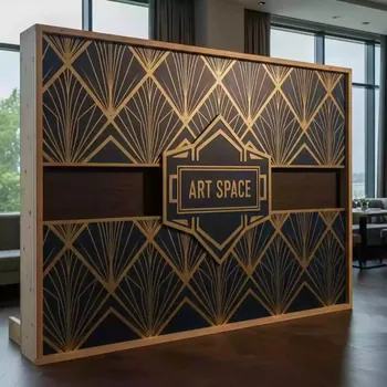 Аренда Пресс волл брус 4х3 м в ресторане «Sanremo» — ART SPACE