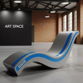 Аренда Шезлонг лежак металлический Wave Paint в Сириус Арене — ART SPACE