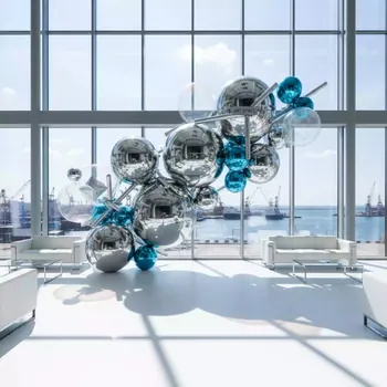 Аренда Оформление свадьбы шарами в зале «Чайка» (Морпорт) — ART SPACE