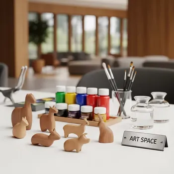 Аренда Мастер класс роспись деревянных фигурок в Green Flow Hotel — ART SPACE
