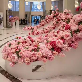 Аренда Цветы искусственные розовые в казино «Сочи» — ART SPACE