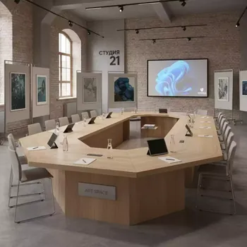 Аренда Пленарный стол десятиугольник в лофте «Студия 21» — ART SPACE