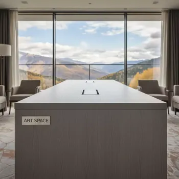 Аренда Стол деревянный серого цвета в Radisson Hotel Rosa Khutor — ART SPACE