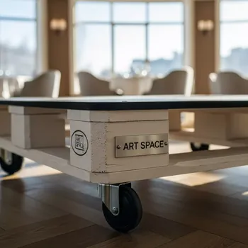 Аренда Промо паллет мобильный в ресторане «Sanremo» — ART SPACE