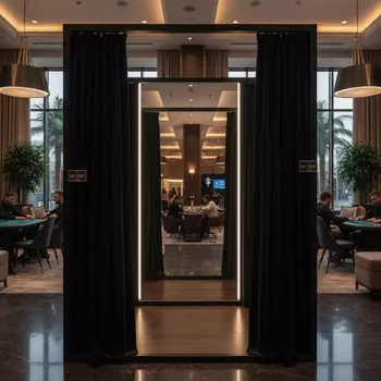 Аренда Примерочная чёрная с зеркалом 1,6х1,4 м в Cosmos Sochi Hotel — ART SPACE