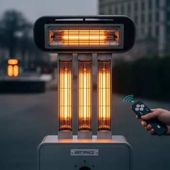 Аренда Обогреватель Heliosa 9 3 стекло Bluetooth пульт 2000 Вт в санатории «Октябрьский» — ART SPACE