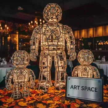 Аренда Фигуры световые объемные в ресторане «D.O.M» — ART SPACE
