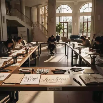 Аренда Леттеринг Мастер Класс в Маринс Парк Отеле — ART SPACE