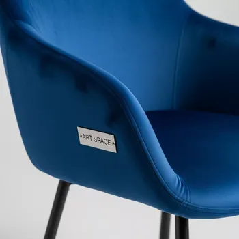 Аренда Стул велюр синий Easy в Radisson Collection Paradise — ART SPACE