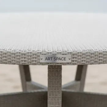 Аренда Стол обеденный круглый ROTANG LUX MALAGA D90 на пляже «Маяк» — ART SPACE