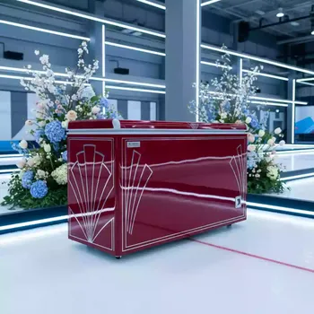 Аренда Морозилка ларь большая красная 600 л R4E 00221 в Керлинговом центре «Ледяной куб» — ART SPACE