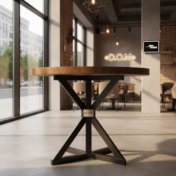 Аренда Столы лофт диаметр 120 см высота 110 см в ресторане «D.O.M» — ART SPACE