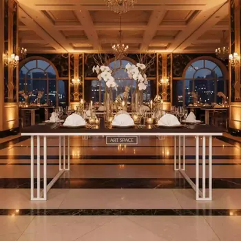 Аренда Стол Лидер 3 D1800 венге белый каркас в Bridge Resort — ART SPACE