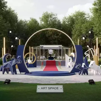 Аренда Декорации в стиле цирк в усадьбе Голицына — ART SPACE