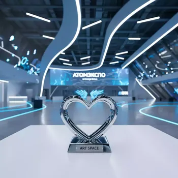 Аренда Держатель для номерков сердце 225 мм серебро в Omega Sirius — ART SPACE