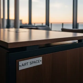 Аренда Стол Лидер 1 венге черный кромка ПВХ 1200х600 в Radisson Collection Paradise — ART SPACE