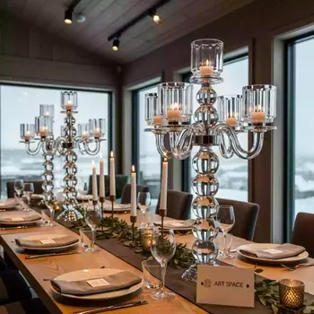 Аренда Набор подсвечников Форт хрустальные в Bridge Resort — ART SPACE