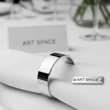 Аренда Кольцо для салфетки Solid серебро в пляжном комплексе VinoGrad — ART SPACE